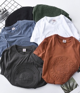 2024 nouveauté haute qualité 100% coton Boxy poids lourd unisexe T-Shirts personnalisé imprimé et Logo en relief - Product Image 2