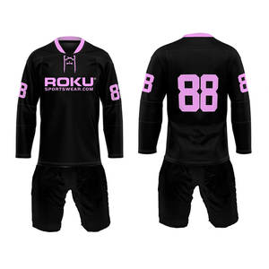 Uniforme de hockey sobre hielo 2025 personalizado de alta calidad conjunto de impresión profesional haga su propio diseño de equipo bajo MOQ nombre OEM - Product Image 2