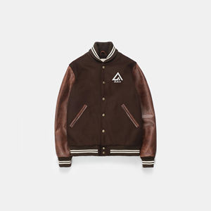 Chaqueta Universitaria de Béisbol con Logotipo Personalizado, Cuello Alto, Bordado Frontal, Diseño Personalizado Estampado para Hombre, 100% Algodón, para Invierno - Product Image 1