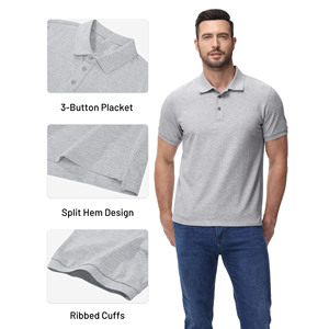 Casual Streetwear Wear Men's Polo Shirts Hot Selling New <b>Design</b> Custom Logo Solid Color Breathable Printed Gothic Polo Shirts - Product Image 4