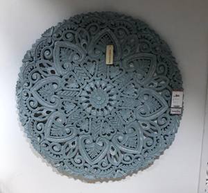 Modern Carved <b>Artistic</b> Round Rustic Grey Decorative <b>Wall</b> <b>Paneling</b> Wood for Home Office Apartment Hotel Office Building Use - Product Image 1