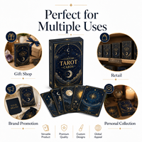 Jeu de cartes de tarot personnalisées, cartes d'oracle personnalisées, impression avec boîte pour divination, cadeau