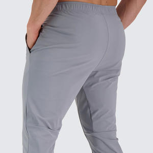 กางเกงออกกำลังกายเอวสูงของผู้ชายกางเกงออกกำลังกายผ้าฝ้าย100% - Product Image 4