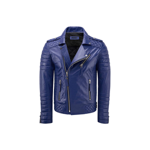 Chaqueta de cuero de moda de gama alta para mujer Diseño de moto clásico de piel de oveja genuina con cuello levantado y corte ajustado - Product Image 1