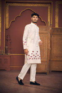 Kurta นักออกแบบที่เงียบสงบลายดอกไม้ - Product Image 3