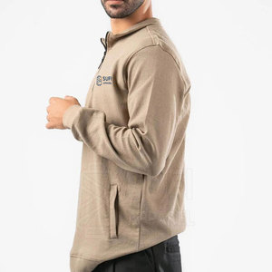 Sudadera Ligera de Algodón 100% con Cuello Alto y Cierre de Cremallera para Hombre, Ideal para Fitness, Running y Uso Diario - Product Image 2