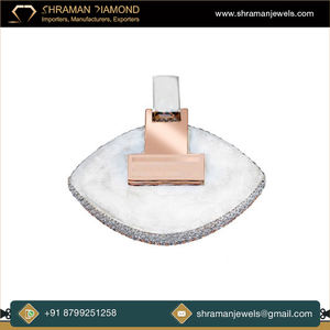 Colgante Horus de Plata 925 Bañado en Oro Rosa con Diamante Moissanita, Joyería Religiosa Hip Hop, Amuleto de Protección Ocular para Fiesta de Graduación - Product Image 6