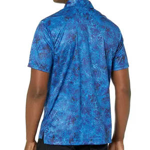 Men Customized Logo Sublimation Printed <b>Shirts</b> For Casual Wear Short Sleeve Street Wear Adult Size Men Polo <b>T</b>-<b>Shirt</b> With Low MOQ - Product Image 2