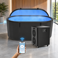 CHILLMEND Refroidisseur d'eau intelligent avec contrôle Wi-Fi pour bain de glace, baignoire de récupération sportive, équipement de cryothérapie sportive