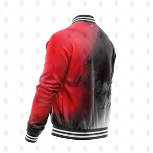 Veste universitaire pour homme de qualité supérieure avec col montant, tissu polaire épais prêt pour l'hiver, coupe décontractée, fermeture éclair, vente en gros - Product Image 5