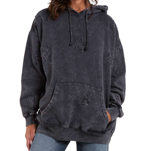 Sudadera con Capucha Larga Informal de Invierno para Mujer, con Forro Polar, Logotipo Frontal, Transpirable, de Secado Rápido, Color e Impresión Personalizados - Product Image 1
