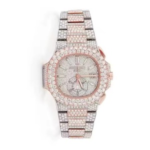 นาฬิกาเพชรโมอิสซาไนต์สีโรสโกลด์คุณภาพดีที่สุด สำหรับการประชุมทางธุรกิจและชุดทางการ มีจำหน่ายในราคาส่งออก - Product Image 4