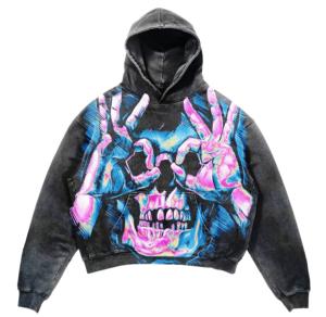 Sudaderas con Capucha Lisas, Logotipo Personalizado, Gruesas, Extra Grandes, con Hombros Caídos, Sudadera con Capucha de Invierno, 100% Algodón, Ropa Urbana, Impresión DTG - Product Image 1