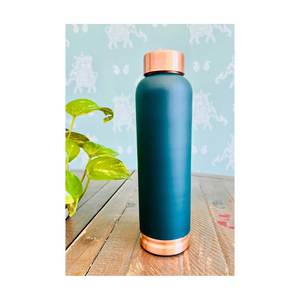 Nouveau design bouteille en cuivre conception bouteille en cuivre imprimée avec haute qualité sans Bpa vide large bouteille d'eau en cuivre pur - Product Image 1