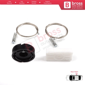 Kit de réparation de lève-vitre arrière droit BWR1011 pour XK8 XKR X100 1997-2006 Coupé Cabriolet C2N3913 - Product Image 4