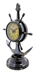 Antique gold elegant aluminum nautical <b>wall</b> <b>clock</b> for home office decor indoor decorative nautical desk <b>clock</b> bulk quantity 2025 - Product Image 5