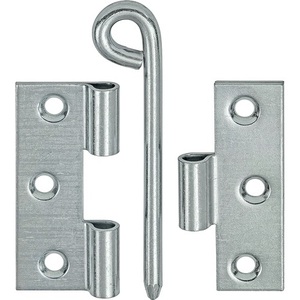 Charnières en acier martelé zingué bleu VORMANN, hauteur 70 mm, largeur 55 mm, épaisseur 3 mm - Lot de 20 organisateurs de placards - Product Image 1