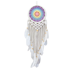 Énorme capteur de rêves en macramé spécialement conçu pour les décors muraux accessoires de décoration de la maison tarifs en vrac prix de gros - Product Image 3