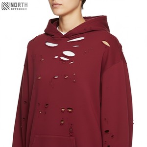 Léger séchage rapide hommes en détresse sweats à capuche thermiques de haute qualité fait hommes en détresse sweats à capuche en vente prix sweats à capuche réversibles - Product Image 5