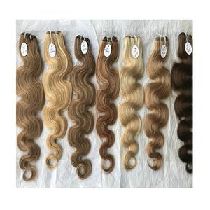 Extensiones de cabello humano Natural Remy, producto sin procesar de alta calidad, con cutícula virgen, precio de fábrica al por mayor - Product Image 1