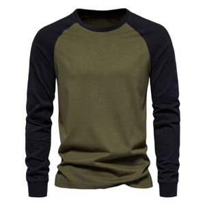 Nouveauté, fournisseur de t-shirts avec logo personnalisé, streetwear, t-shirt uni, 180 GSM, 100% coton, manches longues, pour hommes - Product Image 1