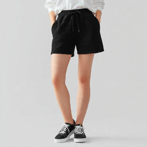 Shorts Deportivos Holgados de Verano para Mujer, Cintura Alta, 420gsm, Felpa, Secado Rápido, Estilo Urbano - Product Image 5