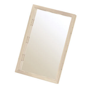 Minimalist <b>White</b> Gray Wood <b>Mirror</b> for YS-F10/F10.5 Wagon - Product Image 1