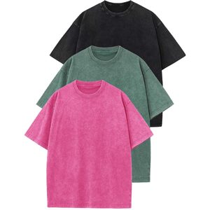 Camiseta de Hombre, Estilo Urbano, Talla Grande, 230 GSM, 100% Algodón, Lavado a la Piedra, Anti-Pilling, Impresión Digital, EU - Product Image 1