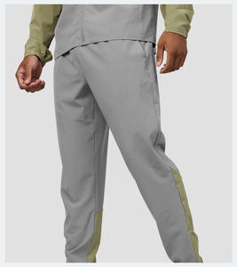 Chándal de tela de elastano/poliéster de calidad superior para hombres, conjunto de prendas de vestir exteriores informales para hombres, chándales de ajuste regular de 2017 - Product Image 5