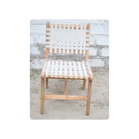 Fauteuil de relaxation gonflable multifonctionnel moderne à hauteur réglable en bois de manguier pour usage intérieur/extérieur et commercial, idéal pour salle de bain