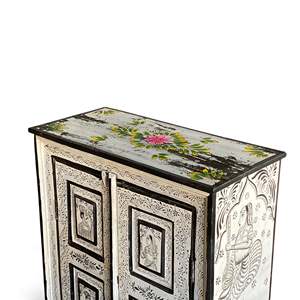 Décoration de maison ethnique, commode en bois - Product Image 3