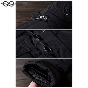 Long manteau d'hiver à capuche amovible et coupe-vent classique pour hommes, isolé, chaud et élégant pour le temps froid - Product Image 5