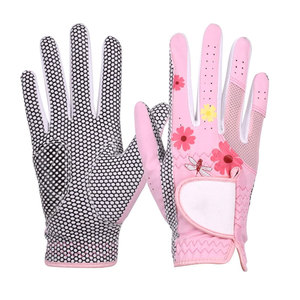 Gant de golf d'été léger avec protection UV Ensemble de gants de golf imprimés avec logo personnalisé à deux mains pour les rondes d'entraînement - Product Image 2
