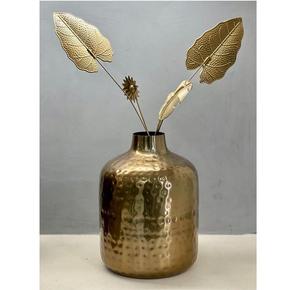 Texture Design Métallique Vase À Fleurs En Laiton Or Fini pour La Maison & Mariage Décoration De Table À La Main Vase À Fleurs - Product Image 6