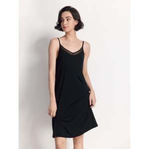 Robe en dentelle 100% soie de luxe pour femmes, ensemble de vêtements de nuit pour femmes, robe de nuit pour le sexe, vêtements de nuit personnalisés, fabricant ODM OEM - Product Image 2