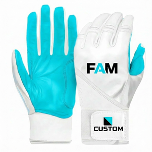 Gants de frappe personnalisés avec logo imprimé, prix de gros, paume en cuir de qualité supérieure, sangle de poignet, gants de frappe professionnels pour le softball - Product Image 5