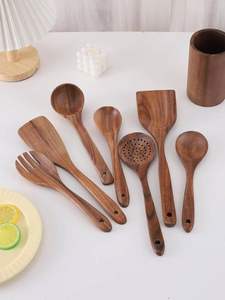 Juego de Utensilios de Cocina de Madera Ecológicos Viet Fargimex de 7 Piezas con Diseño Apto para Lavavajillas - Product Image 3