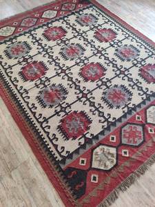 Taille personnalisée bohème laine Jute Kilim tapis Vintage zone décor à la maison pour chambre porte salon avec touche faite à la main - Product Image 6
