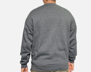 Sudaderas Lisas con Cuello Redondo para Hombre, Color Gris, Personalizadas al por Mayor, Sudaderas Deportivas Unisex de Alta Calidad para Hombre - Product Image 3