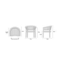 Hochwertiges Unbehandeltes Teakholz Modernes Outdoor-Sofa-Set für Hotelnutzung Halbmond-Garten Gebogenes Pool-Lounge-Sofa