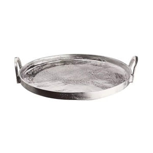 Élégant plateau à chocolat en métal poli avec poignées solides pour servir facilement des bonbons lors d'occasions spéciales et d'événements - Product Image 1