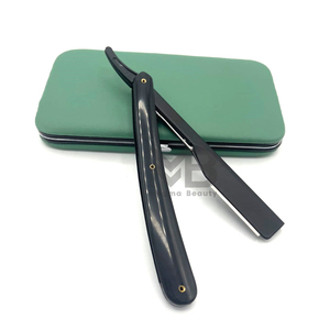 Navajas de Afeitar Rectas de Acero Inoxidable con Mango de Plástico, Navajas de Afeitar Plegables de Alta Calidad, Estilo Turco - Product Image 3