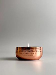 Pure <b>Copper</b> Mirror Polish Hammered Metal Bowl for Home Decoration for <b>Candle</b> Serving or Christmas Accessories - Product Image 3