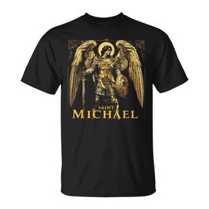 Camiseta Premium de la Religión Católica del Arcángel, Cristianismo, Ángel Guardián, Ropa Promocional - Product Image 1