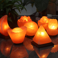 Lampu Garam Himalaya Pink Alami Berkualitas Tinggi Bahan Organik Ukiran Tema Bunga untuk Dekorasi Pernikahan & Rumah