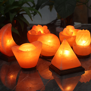 Lámpara de sal de alta calidad del Himalaya hecha a mano Rosa natural al por mayor - Product Image 3