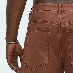 Pantalones cortos vaqueros lisos de alta calidad de verano al por mayor para hombre, pantalones cortos largos con bolsillos laterales dobles, ropa informal para correr al aire libre transpirable - Product Image 6