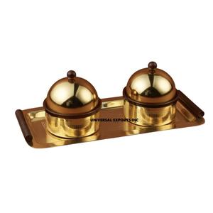 Tazón de Chocolate de Metal Chapado en Oro, Diseño Creativo, Hecho a Mano, Nuevo Tazón de Dulces Redondo, Tazón de Chocolate Elegante al por Mayor - Product Image 1