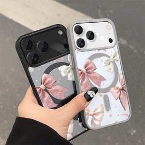 เคสโทรศัพท์แม่เหล็ก ลายดอกไม้ สำหรับ iPhone 11 ถึง 17 Pro Max  วัสดุ TPU นิ่ม สีขาว ดีไซน์ดอกไม้  เคสแบบ unisex - Product Image 3