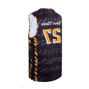 Camiseta de baloncesto de alta calidad, diseño gratuito, malla de estilo callejero personalizada, camiseta de baloncesto de talla grande para hombre de secado rápido - Product Image 4